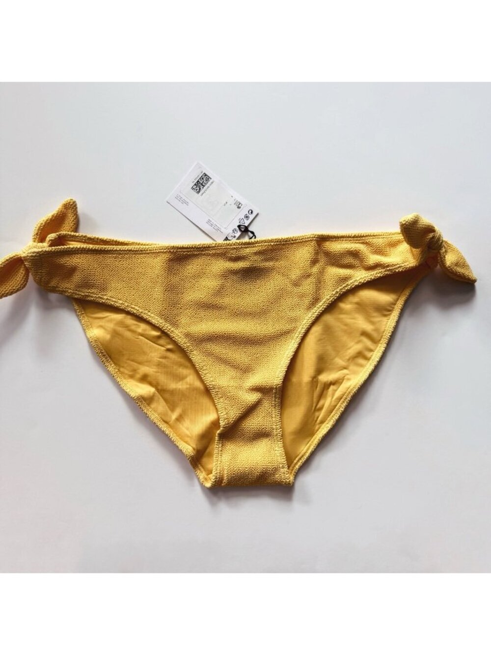 3 for $20 & Other Stories yellow textured side-tie bikini bottom size 12